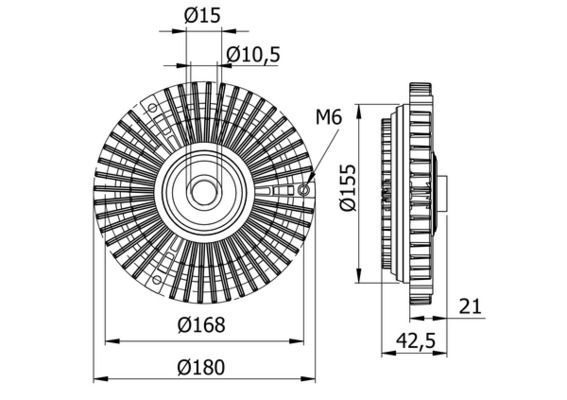 MAHLE CFC 72 000S Clutch, radiator fan