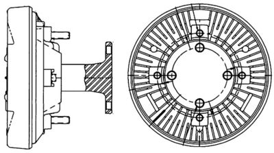 Clutch, radiator fan MAHLE CFC 204 000P