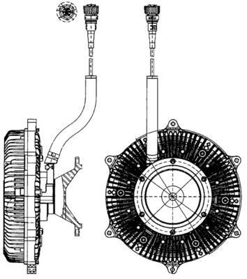 MAHLE CFC 215 000P Clutch, radiator fan