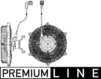 Clutch, radiator fan MAHLE CFC 219 000P