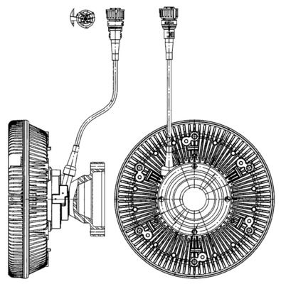MAHLE CFC 226 000P Clutch, radiator fan