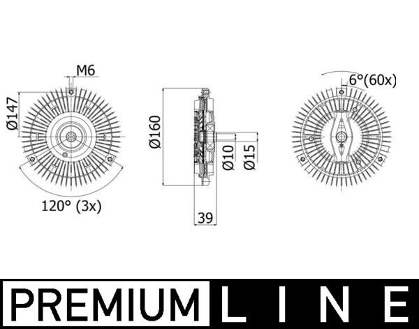 MAHLE CFC 264 000P Clutch, radiator fan