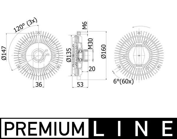 MAHLE CFC 44 001P Clutch, radiator fan