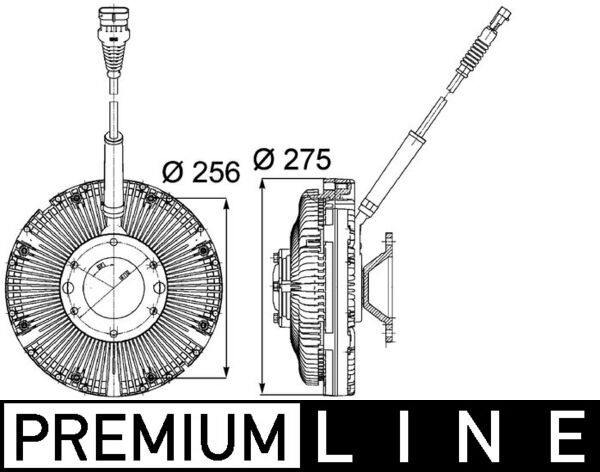 MAHLE CFC 97 000P Clutch, radiator fan