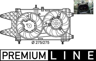 Fan, engine cooling MAHLE CFF 140 000P