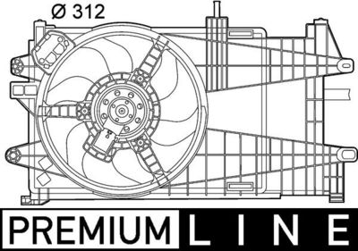 Fan, engine cooling MAHLE CFF 151 000P