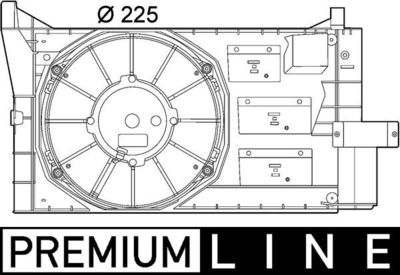 Fan, engine cooling MAHLE CFF 154 000P