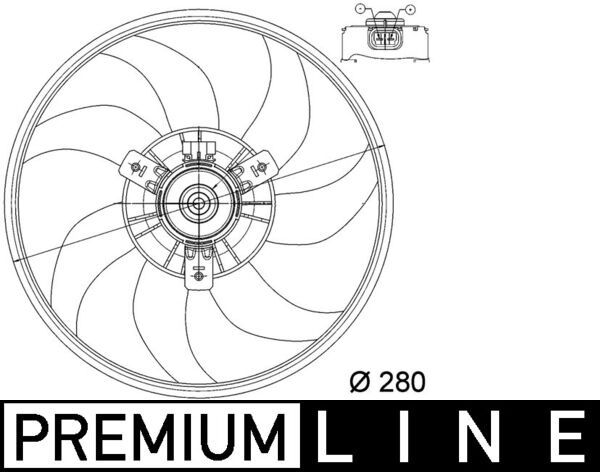 MAHLE CFF 165 000P Fan, engine cooling