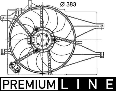 Fan, engine cooling MAHLE CFF 201 000P