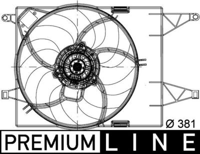 Fan, engine cooling MAHLE CFF 202 000P