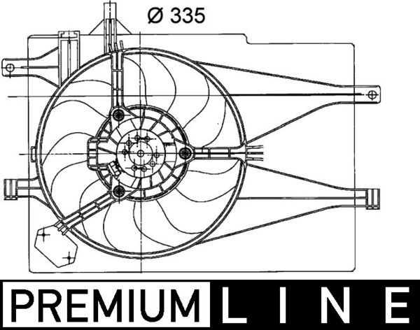 MAHLE CFF 203 000P Fan, engine cooling