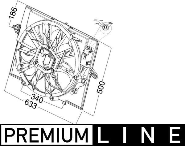 MAHLE CFF 215 000P Fan, engine cooling