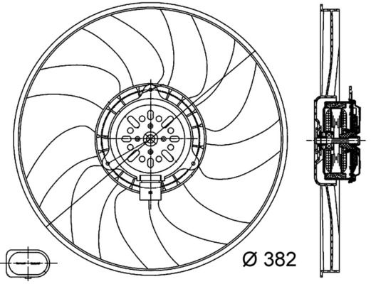 MAHLE CFF 312 000S Fan, engine cooling