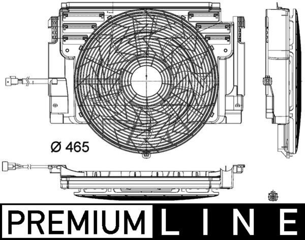 MAHLE CFF 348 000P Fan, engine cooling