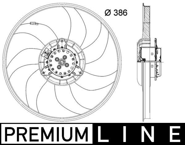 MAHLE CFF 399 000P Fan, engine cooling