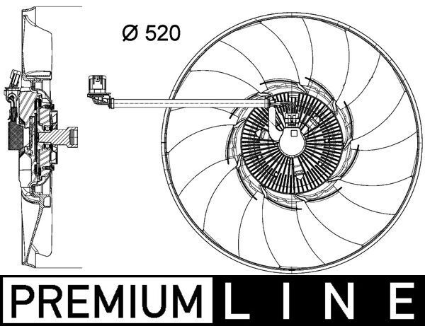 MAHLE CFF 474 000P Fan, engine cooling