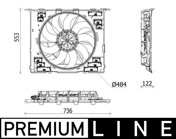 MAHLE CFF 542 000P Fan, engine cooling
