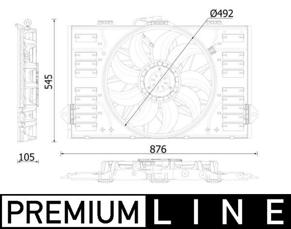 MAHLE CFF 553 000P Fan, engine cooling