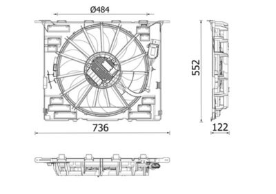Fan, engine cooling MAHLE CFF 646 000P