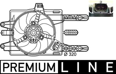 Fan, engine cooling MAHLE CFF 141 000P