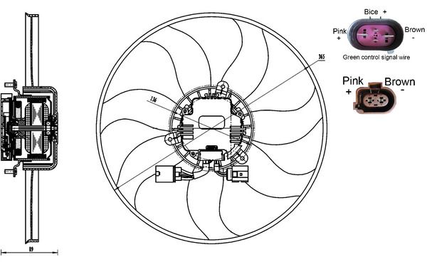 MAHLE CFF 170 000S Fan, engine cooling