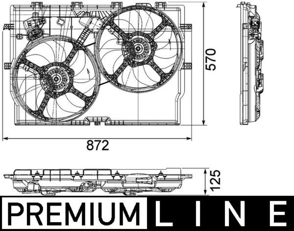 MAHLE CFF 193 000P Fan, engine cooling