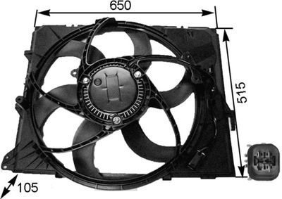 Fan, engine cooling MAHLE CFF 264 000S