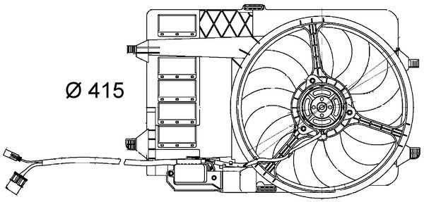 MAHLE CFF 29 000S Fan, engine cooling