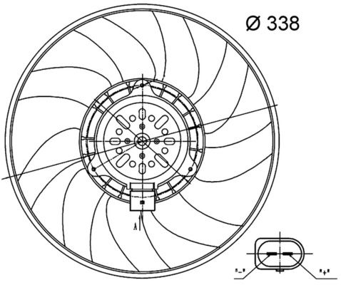 MAHLE CFF 33 000S Fan, engine cooling