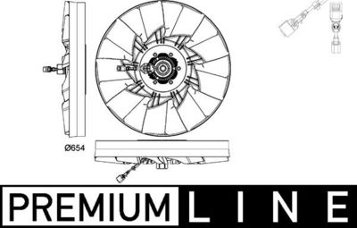 Fan, engine cooling MAHLE CFF 478 000P