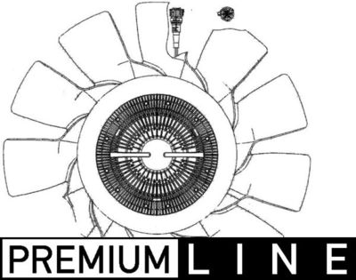 Fan, engine cooling MAHLE CFF 495 000P