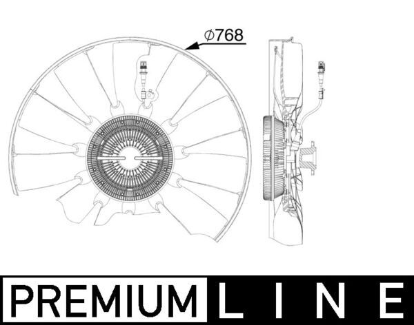 MAHLE CFF 527 000P Fan, engine cooling