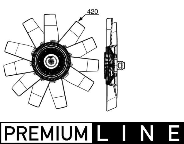 MAHLE CFF 530 000P Fan, engine cooling
