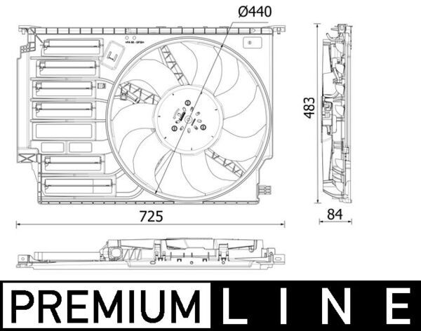 MAHLE CFF 547 000P Fan, engine cooling