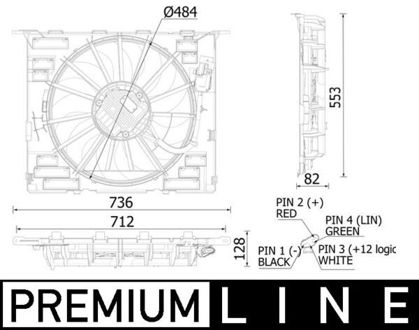 MAHLE CFF 549 000P Fan, engine cooling