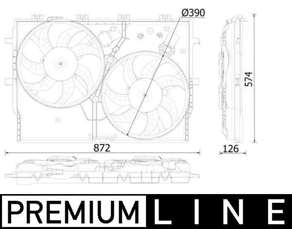MAHLE CFF 551 000P Fan, engine cooling