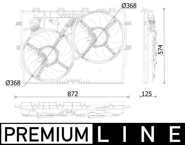 MAHLE CFF 552 000P Fan, engine cooling