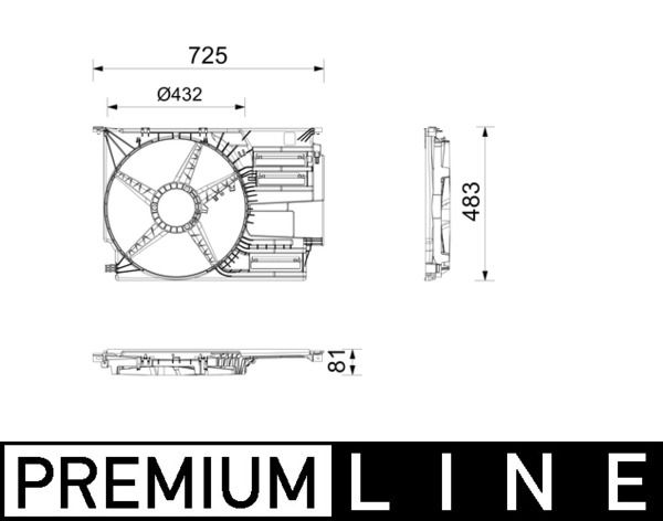 MAHLE CFS 30 000P Cowling, radiator fan