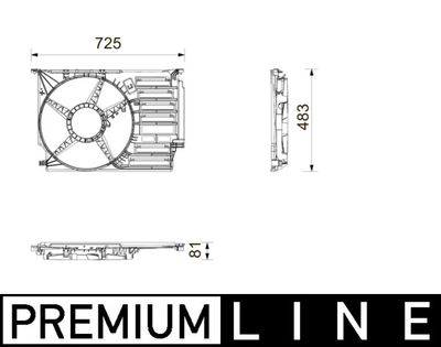 Cowling, radiator fan MAHLE CFS 31 000P