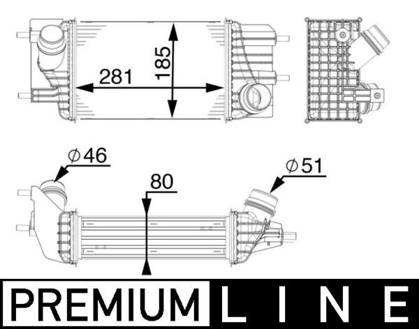 MAHLE CI 154 000P Charge Air Cooler