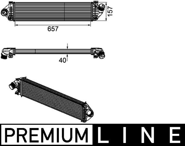 MAHLE CI 190 000P Charge Air Cooler