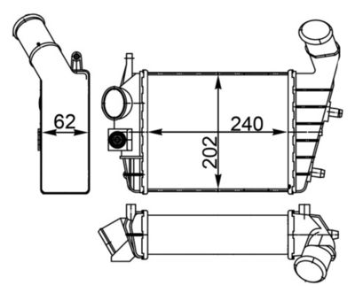 Charge Air Cooler MAHLE CI 195 000S