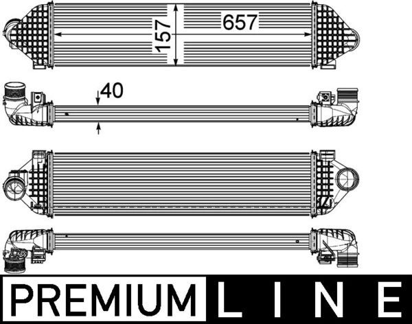 MAHLE CI 248 000P Charge Air Cooler