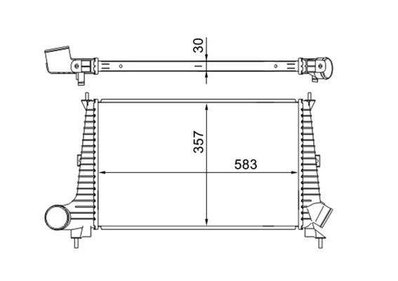 MAHLE CI 300 000S Charge Air Cooler