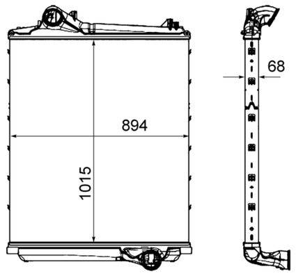MAHLE CI 452 000P Charge Air Cooler