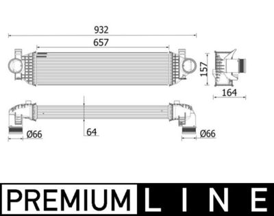 Charge Air Cooler MAHLE CI 549 000P