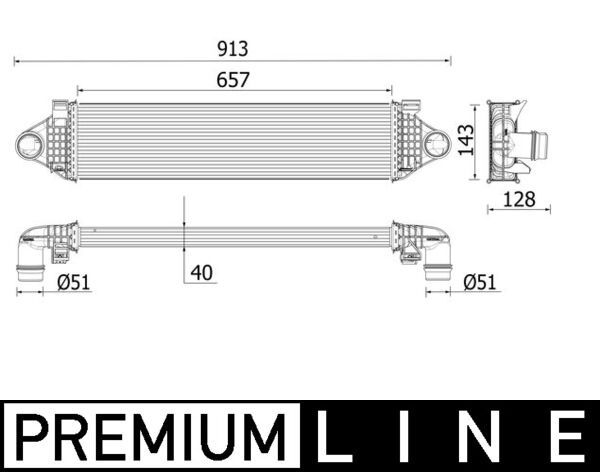 MAHLE CI 551 000P Charge Air Cooler