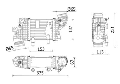 Charge Air Cooler MAHLE CI 663 000P