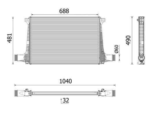 MAHLE CI 711 000P Charge Air Cooler