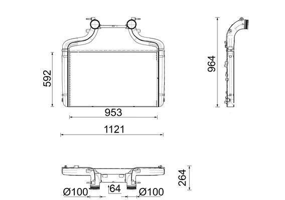MAHLE CI 726 000P Radiator, engine cooling